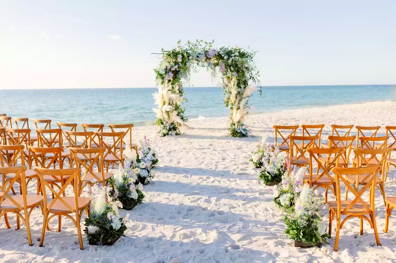 Intimate elopement near the dunes at Sand Key Park, Clearwater